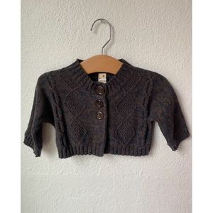 Sweet Ivy Button Up Cable Knit Sweater Cardigan Size 12 Months